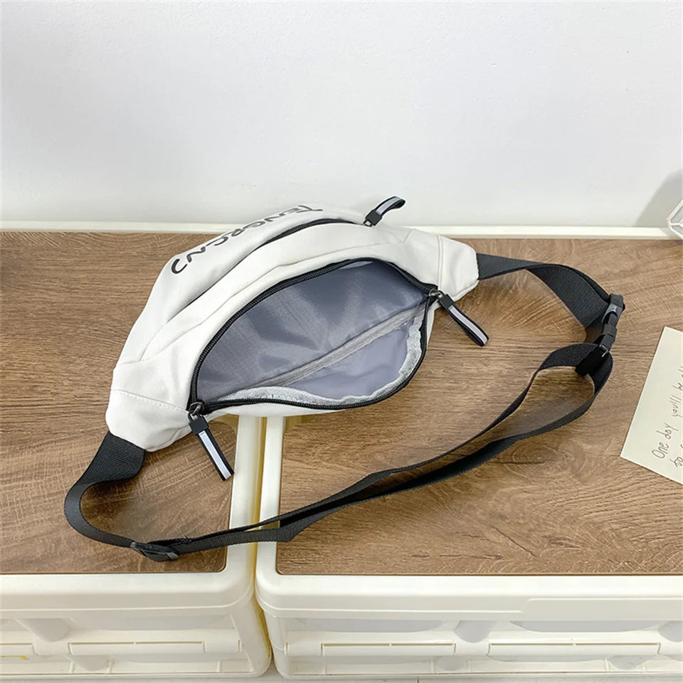 Men's Leisure Versatile Nylon Chest Packs Designer Light Waterproof Man Simplicity Waist Packs Men Fashion Motion Crossbody Bags