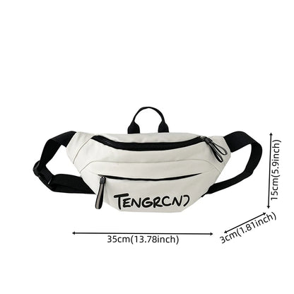 Men's Leisure Versatile Nylon Chest Packs Designer Light Waterproof Man Simplicity Waist Packs Men Fashion Motion Crossbody Bags