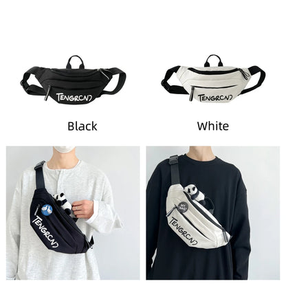 Men's Leisure Versatile Nylon Chest Packs Designer Light Waterproof Man Simplicity Waist Packs Men Fashion Motion Crossbody Bags