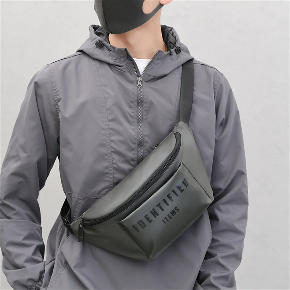 Men's Leisure Versatile Nylon Chest Packs Light Waterproof Man Simplicity Waist Packs Men Fashion Motion Crossbody Bags