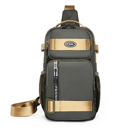 Men's Leisure Versatile Oxford Chest Packs Designer Light Waterproof Man Waist Packs Men Fashion Motion Crossbody Bags