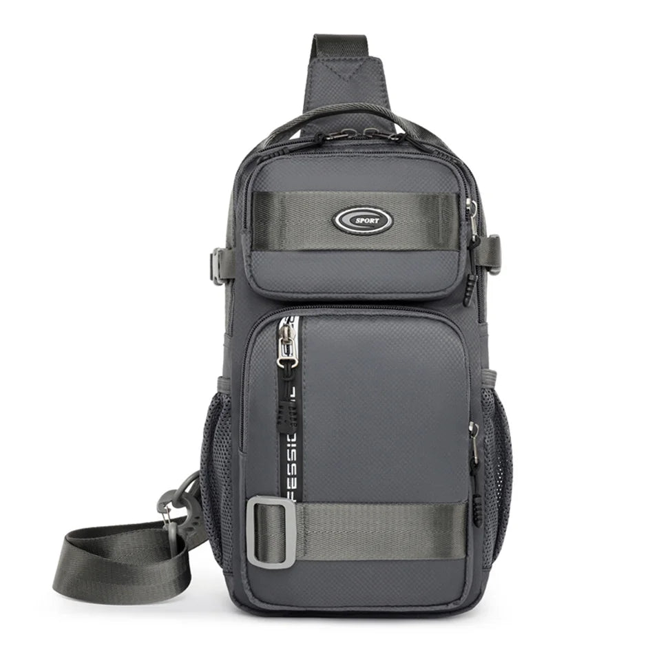 Men's Leisure Versatile Oxford Chest Packs Designer Light Waterproof Man Waist Packs Men Fashion Motion Crossbody Bags