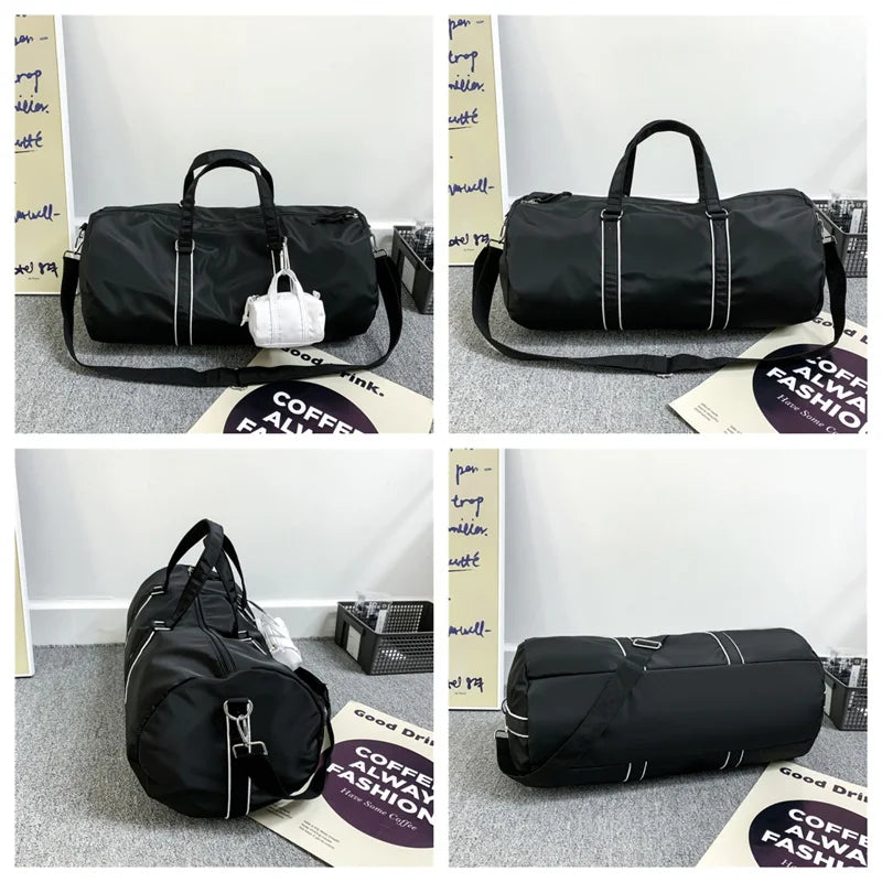 Men's Light Simplicity Versatile Shoulder Bag Man Waterproof Nylon Large-capacity Outdoors Sports Fitness Travel Fashion Handbag