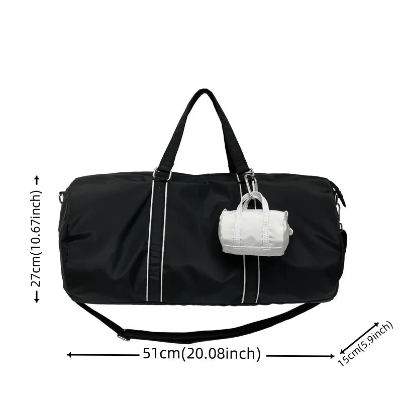 Men's Light Simplicity Versatile Shoulder Bag Man Waterproof Nylon Large-capacity Outdoors Sports Fitness Travel Fashion Handbag