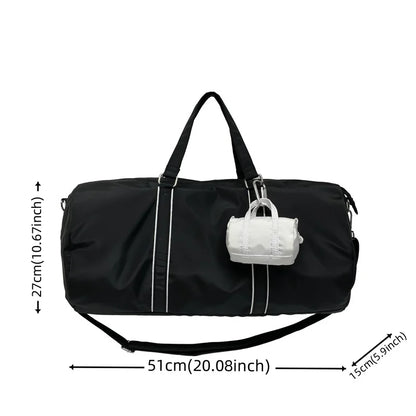 Men's Light Simplicity Versatile Shoulder Bag Man Waterproof Nylon Large-capacity Outdoors Sports Fitness Travel Fashion Handbag