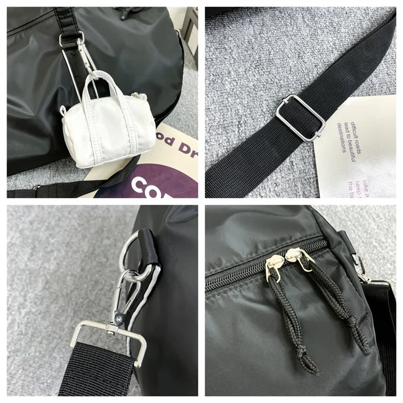 Men's Light Simplicity Versatile Shoulder Bag Man Waterproof Nylon Large-capacity Outdoors Sports Fitness Travel Fashion Handbag
