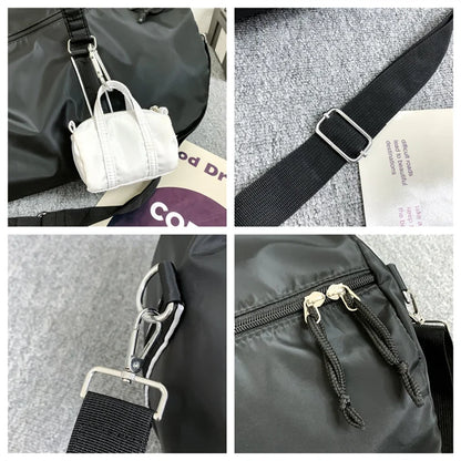 Men's Light Simplicity Versatile Shoulder Bag Man Waterproof Nylon Large-capacity Outdoors Sports Fitness Travel Fashion Handbag