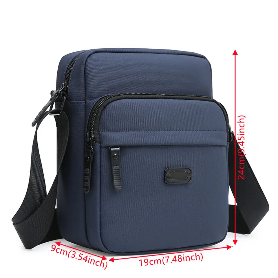 Men's Messenger Bags Versatile Male Business Oxford Casual Single Shoulder Bag Handbag Waterproof Solid Designer Crossbody Bag