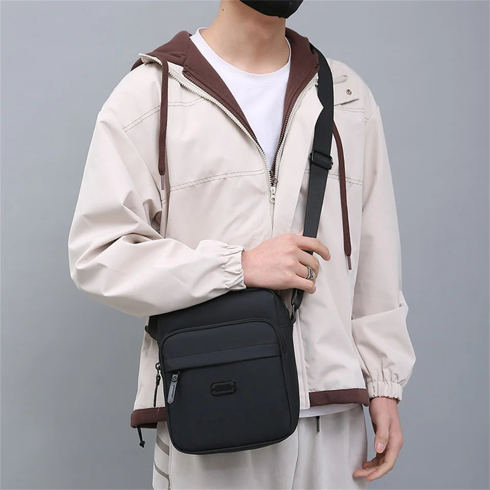 Men's Messenger Bags Versatile Male Business Oxford Casual Single Shoulder Bag Handbag Waterproof Solid Designer Crossbody Bag