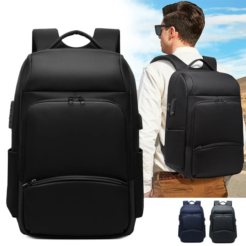 Men's Mochila High-capacity 17inch Laptop Backpack Anti-theft lock travel bag USB charging Backpack Business waterproof Mochila