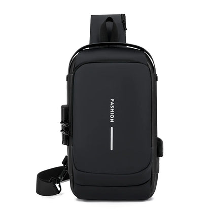 Men's Multifunction Anti-Theft USB Chest  Bags Man Crossbody Cross Body Travel Sling Shoulder Bag Pack Messenger Pack For Male