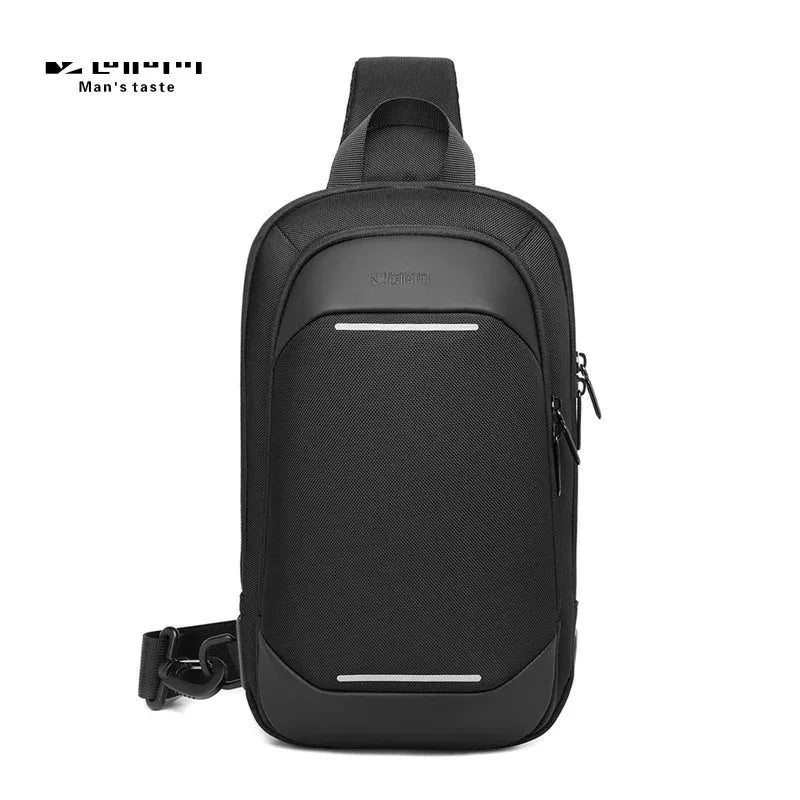 Men's Multifunction Anti-theft USB Shoulder Bag Man Crossbody Cross body Travel Sling Chest Bags Pack Messenger Pack For Male
