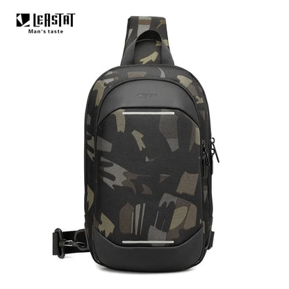 Men's Multifunction Anti-theft USB Shoulder Bag Man Crossbody Cross body Travel Sling Chest Bags Pack Messenger Pack For Male
