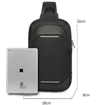 Men's Multifunction Anti-theft USB Shoulder Bag Man Crossbody Cross body Travel Sling Chest Bags Pack Messenger Pack For Male