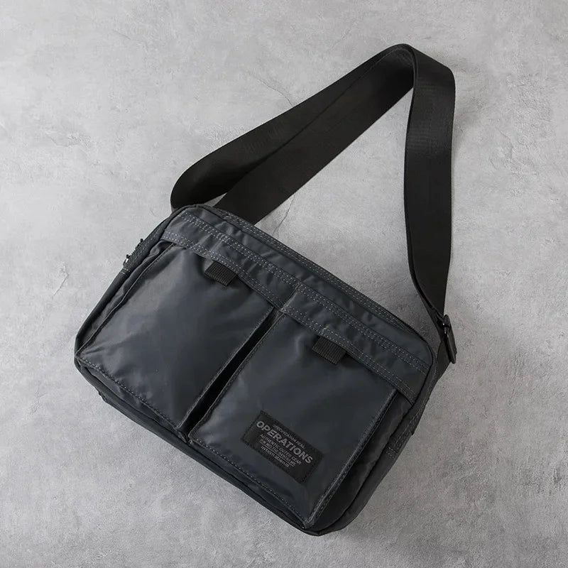 Men's Multifunction Oxford Shoulder Waterproof Travel Cross Body Messenger Crossbody Sling Bag Pack for Male Women Female