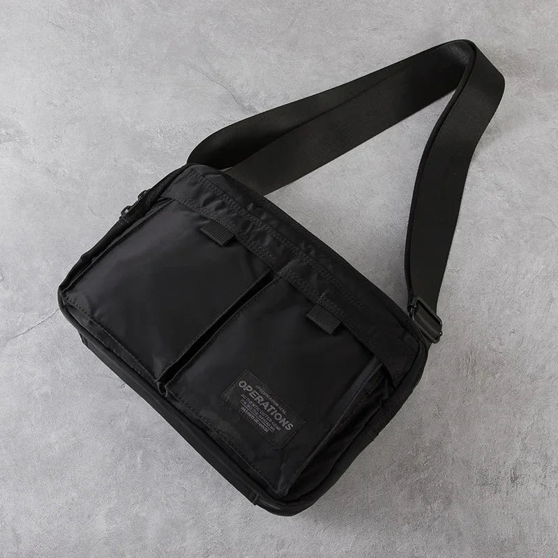 Men's Multifunction Oxford Shoulder Waterproof Travel Cross Body Messenger Crossbody Sling Bag Pack for Male Women Female