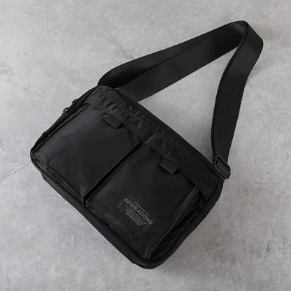 Men's Multifunction Oxford Shoulder Waterproof Travel Cross Body Messenger Crossbody Sling Bag Pack for Male Women Female
