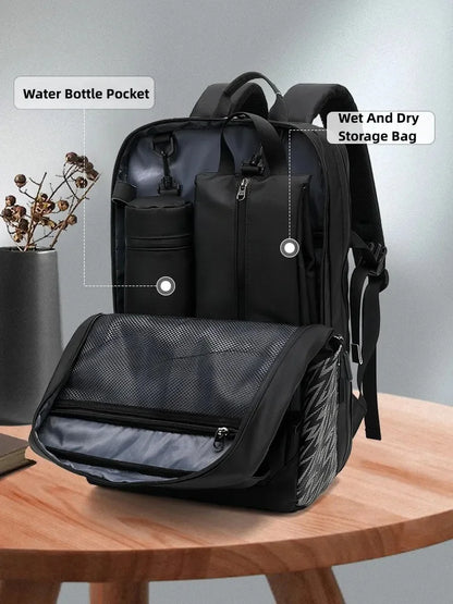 Men's Multifunctional Waterproof Laptop Backpack Man Sport School Bags For Boys Business Aesthetic Backpacks 16 Inch