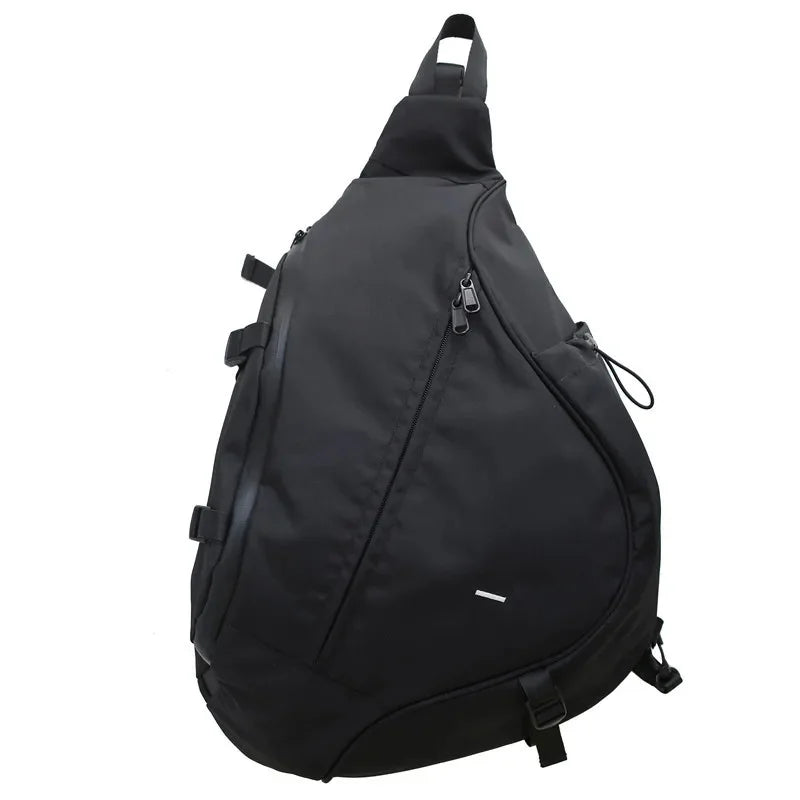 Men‘s New Trendy Casual Shoulder Hip Hop Large Capacity Travel Messenger Crossbody Sling Chest Bag Pack for Male Female