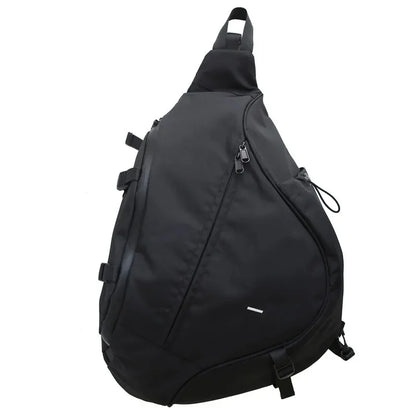 Men‘s New Trendy Casual Shoulder Hip Hop Large Capacity Travel Messenger Crossbody Sling Chest Bag Pack for Male Female