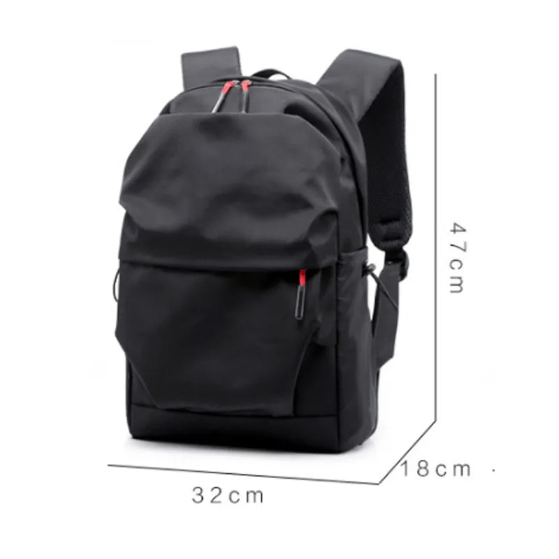 Men's Nylon Laptop Bag Large Capacity Leisure Shoulder Bag Fashion Travel Backpack Computer Bag Student Schoolbag