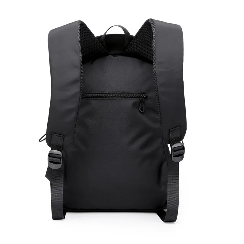 Men's Nylon Laptop Bag Large Capacity Leisure Shoulder Bag Fashion Travel Backpack Computer Bag Student Schoolbag