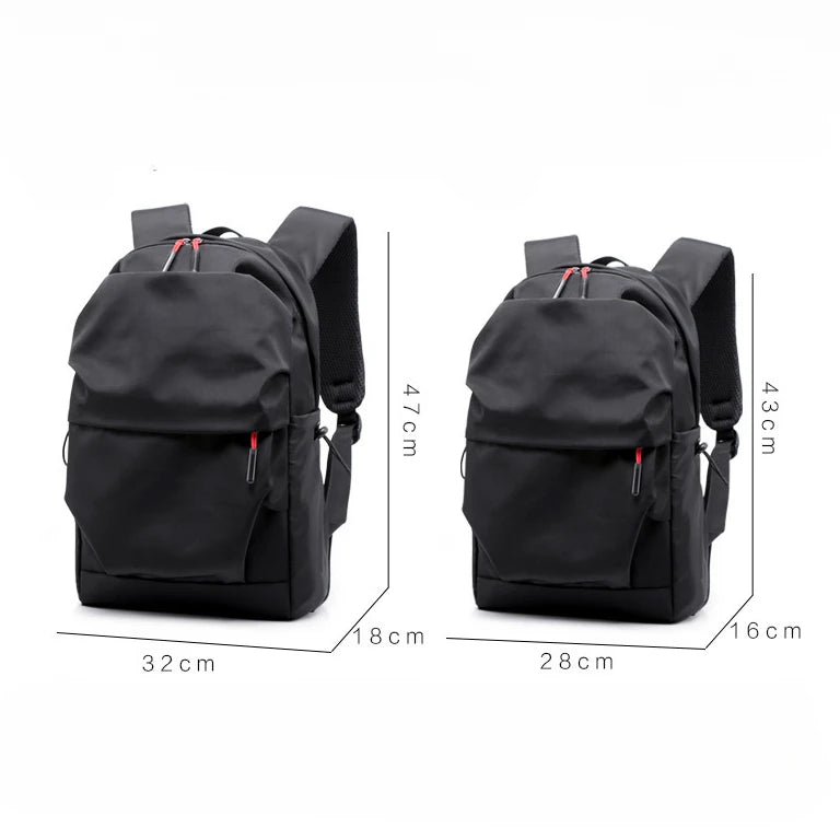 Men's Nylon Laptop Bag Large Capacity Leisure Shoulder Bag Fashion Travel Backpack Computer Bag Student Schoolbag