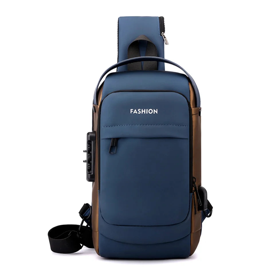 Men's Nylon Vintage Shoulder Bag Crossbody Bag Hiking Sling Shoulder Bag Satchel Tote For Men Casual Crossbody Bag