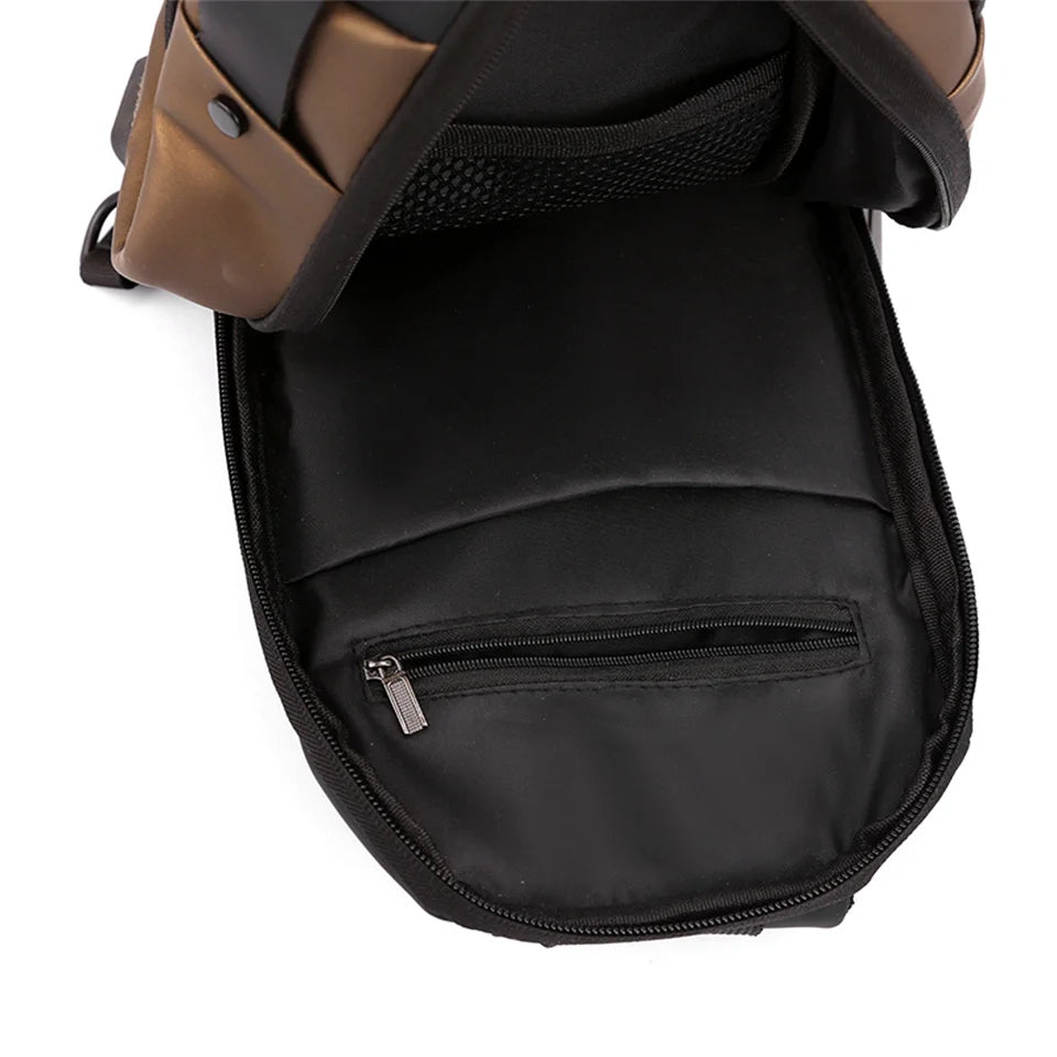 Men's Nylon Vintage Shoulder Bag Crossbody Bag Hiking Sling Shoulder Bag Satchel Tote For Men Casual Crossbody Bag