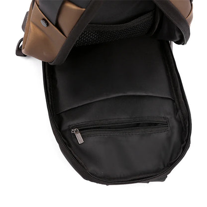 Men's Nylon Vintage Shoulder Bag Crossbody Bag Hiking Sling Shoulder Bag Satchel Tote For Men Casual Crossbody Bag