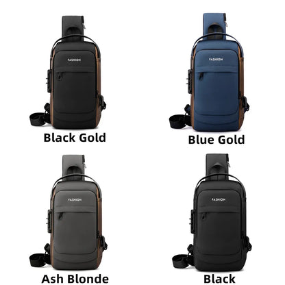 Men's Nylon Vintage Shoulder Bag Crossbody Bag Hiking Sling Shoulder Bag Satchel Tote For Men Casual Crossbody Bag