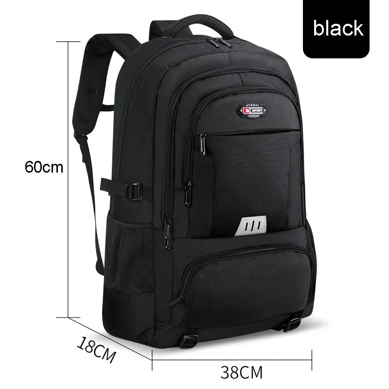 Men's Outdoor Backpack 60L High Capacity Climbing Travel Sports Rucksack School Bag Camping Hiking Pack For Male Female Women