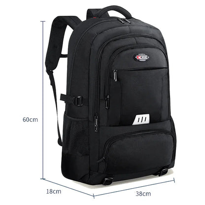 Men's Outdoor Backpack 60L High Capacity Climbing Travel Sports Rucksack School Bag Camping Hiking Pack For Male Female Women