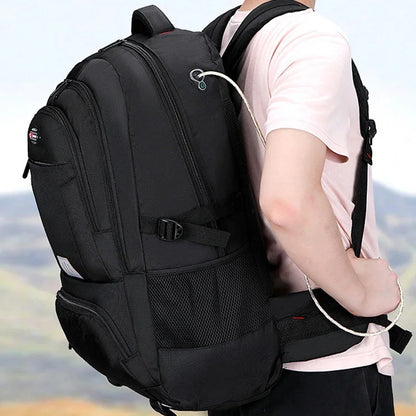 Men's Outdoor Backpack 60L High Capacity Climbing Travel Sports Rucksack School Bag Camping Hiking Pack For Male Female Women
