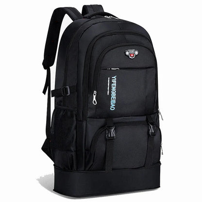 Men's Outdoor Backpack 65L High Capacity Climbing Travel Rucksack School Bag Sports Camping Hiking Pack For Male Female Women
