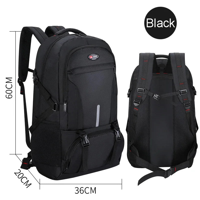 Men’s Outdoor Backpack Climbing Travel Sports Rucksack School Bag High Capacity Camping Hiking Pack For Male Female Women