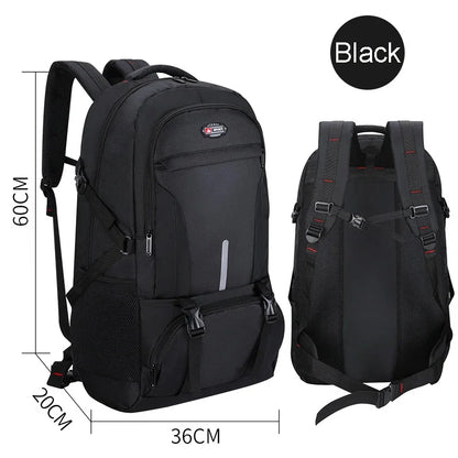 Men’s Outdoor Backpack Climbing Travel Sports Rucksack School Bag High Capacity Camping Hiking Pack For Male Female Women