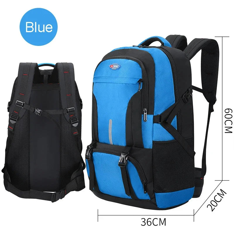 Men’s Outdoor Backpack Climbing Travel Sports Rucksack School Bag High Capacity Camping Hiking Pack For Male Female Women