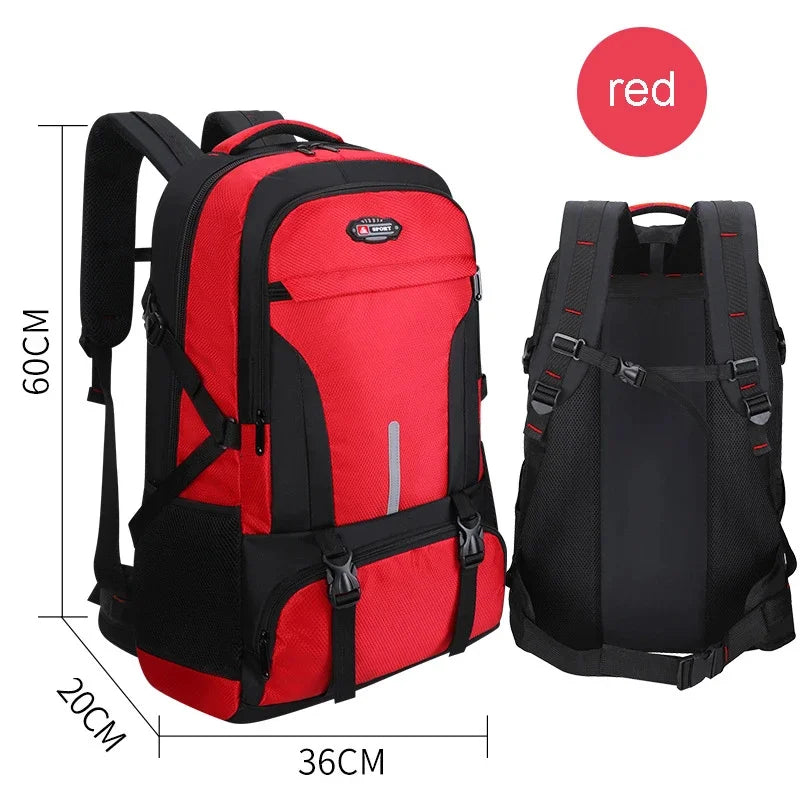 Men’s Outdoor Backpack Climbing Travel Sports Rucksack School Bag High Capacity Camping Hiking Pack For Male Female Women