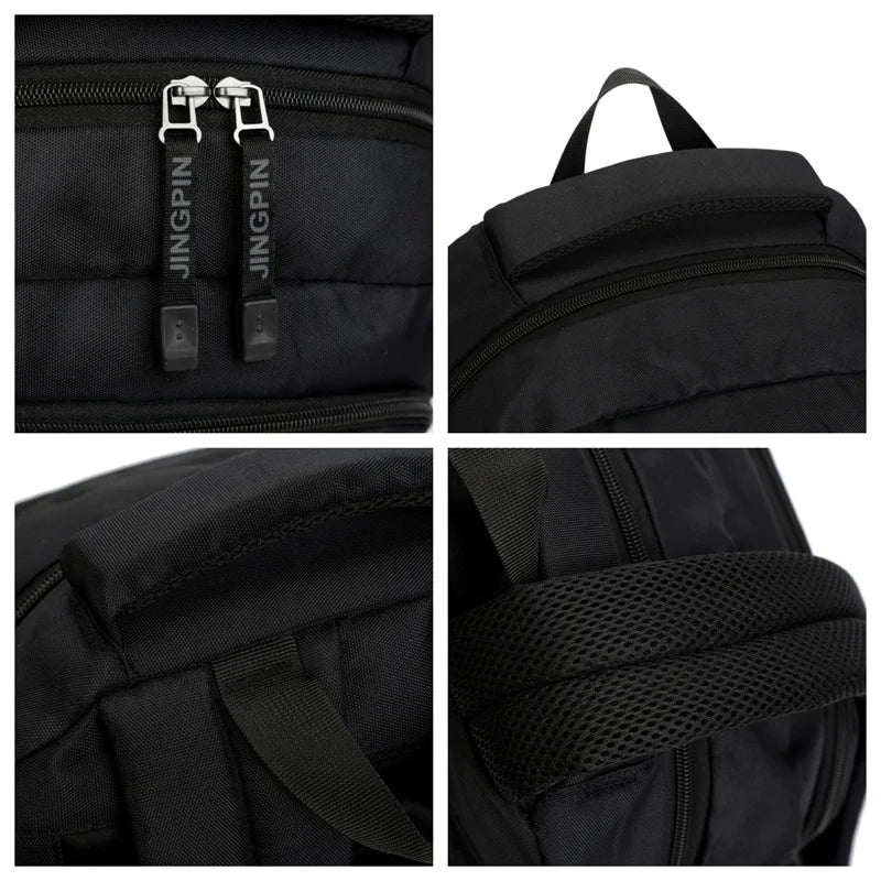 Men's Portable Travel Computer Backpack Waterproof Wear Resistant Schoolbag Oxford Cloth Man Fashion Versatile Student Rucksack