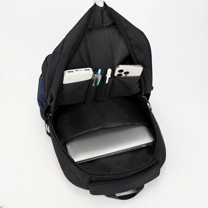 Men's Portable Travel Computer Backpack Waterproof Wear Resistant Schoolbag Oxford Cloth Man Fashion Versatile Student Rucksack