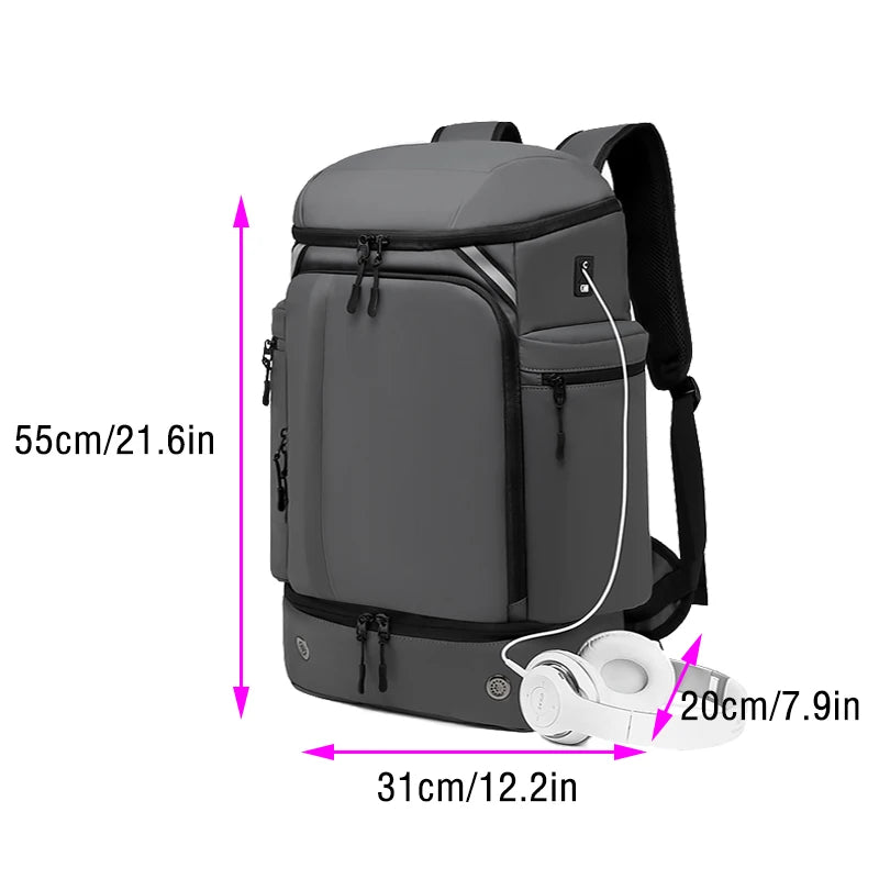 Men's Reinforced Backpack Waterproof Light Weat Business Laptop Large Size Bags Multifinonal Travel Backpacks for Women Outdoor