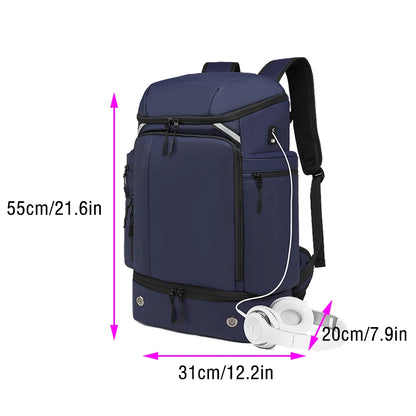 Men's Reinforced Backpack Waterproof Light Weat Business Laptop Large Size Bags Multifinonal Travel Backpacks for Women Outdoor