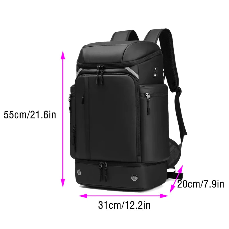 Men's Reinforced Backpack Waterproof Light Weat Business Laptop Large Size Bags Multifinonal Travel Backpacks for Women Outdoor