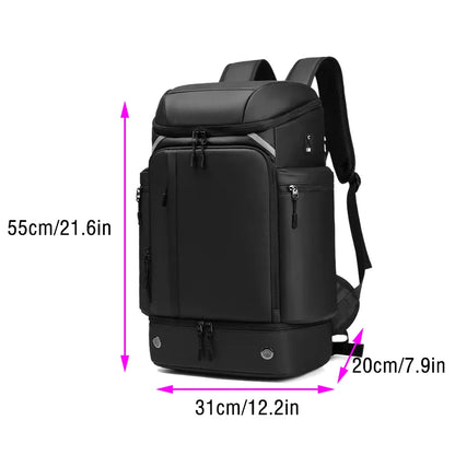 Men's Reinforced Backpack Waterproof Light Weat Business Laptop Large Size Bags Multifinonal Travel Backpacks for Women Outdoor