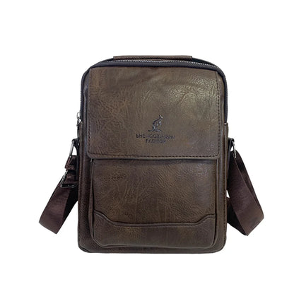 Men's Retro Pu Soft Leather Shoulder Bags Versatile Large-capacity High Quality Fashion Texture Commuter Bags Men Handbags