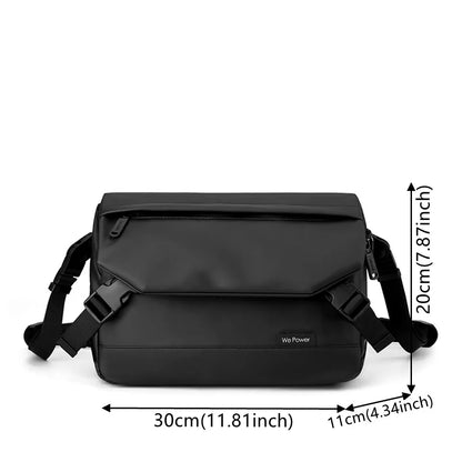 Men's Retro Versatile Nylon Shoulder Bags Large Capacity Advanced Trend Men Simplicity Fashion Solid Color Handbags