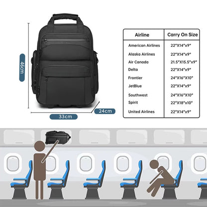 Men's Rolling Luggage Handbag Trolley Bag with wheels Carry on Hand Luggage Travel Suitcases Business Laptop Bag For Men