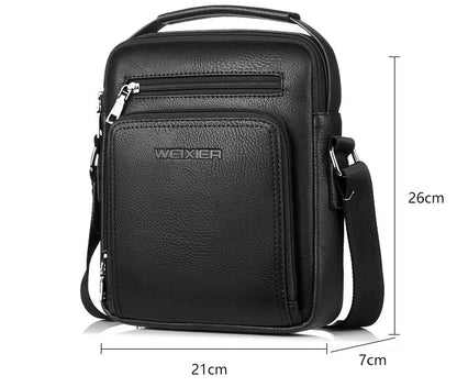 Men's Shoulder Bag Large Capacity Crossbody Bag Casual Handbag Men's PU Leather Business Bag Messenger Bags