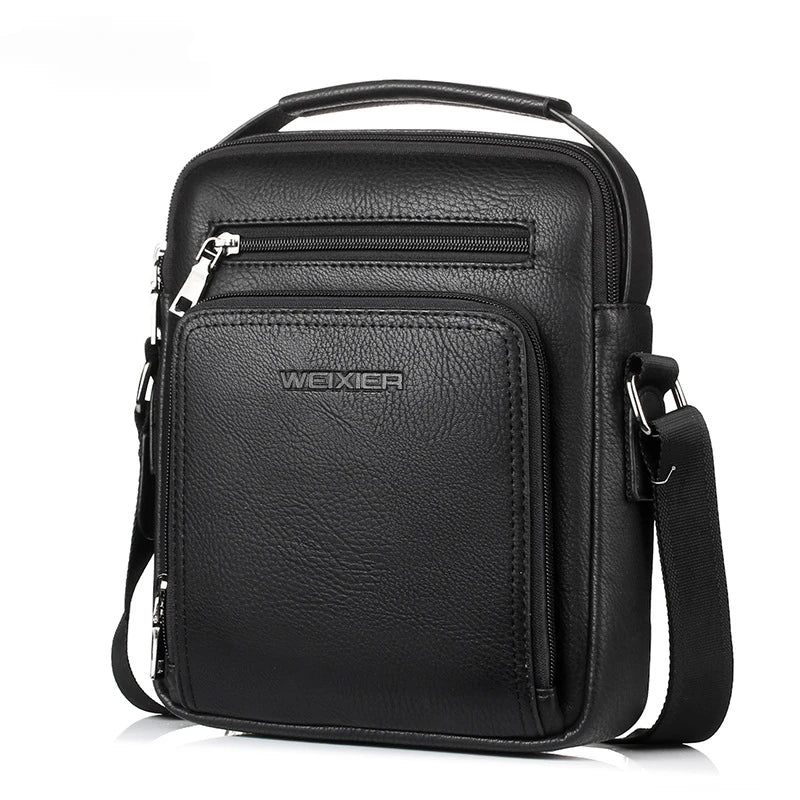 Men's Shoulder Bag Large Capacity Crossbody Bag Casual Handbag Men's PU Leather Business Bag Messenger Bags
